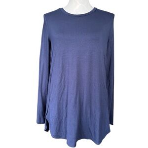 Lord + Taylor Navy/Marine Blue Long Sleeve Top
